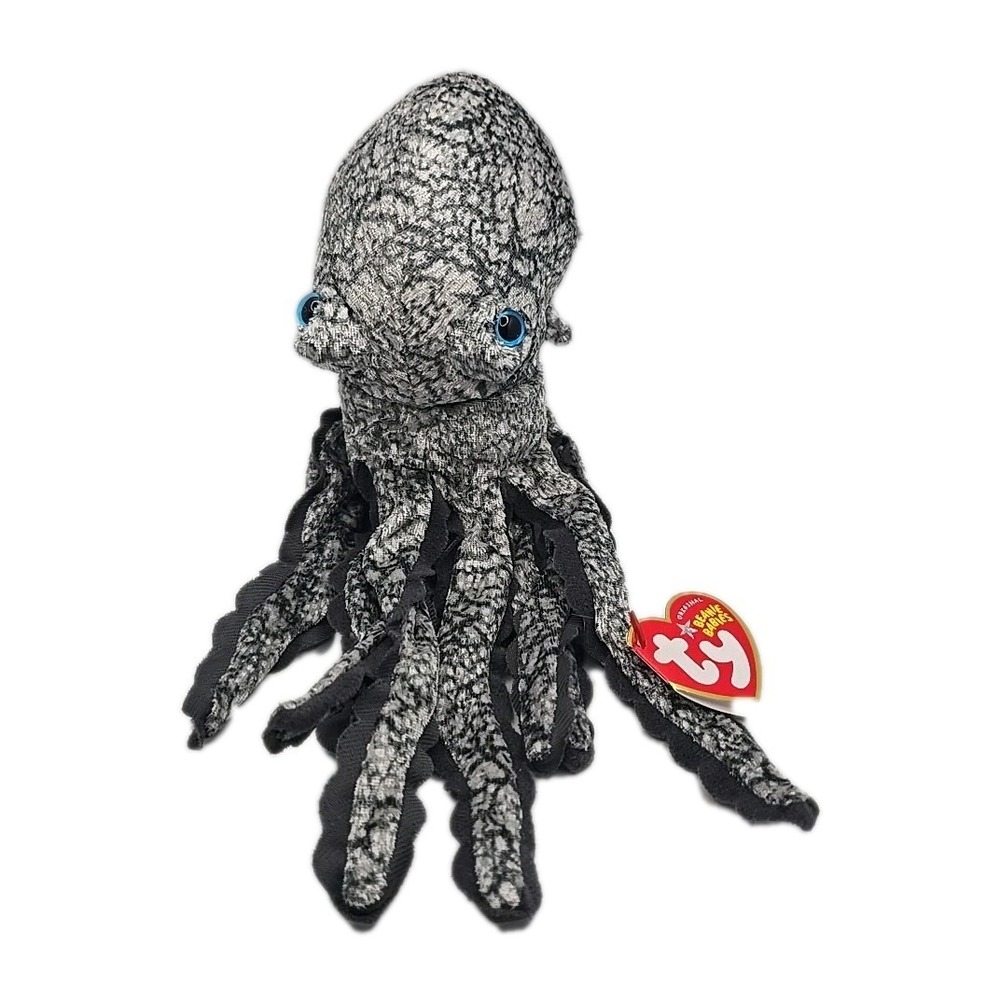 2004 Ty Beanie Baby "Opie" Retired Gray‎ Ootopus BB13